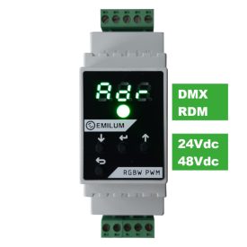 LED PWM dimmer, 4 canale, DMX RDM, 12-48V, 300W (600W @48V)
