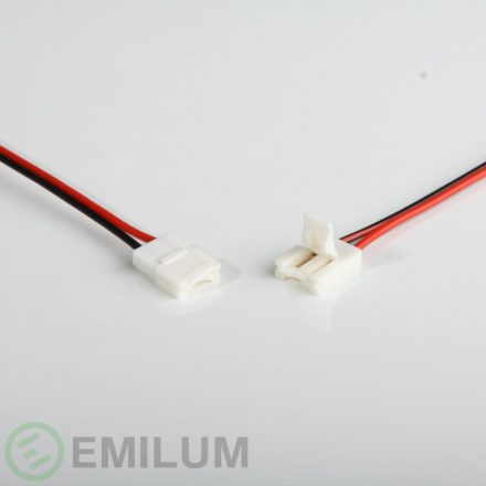LED szalag csatlakozó, 10 db, 2 tűs, 10mm