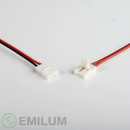 LED szalag csatlakozó, 10 db, 2 tűs, 10mm