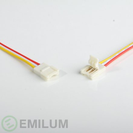 LED szalag 15cm csatlakozókábel, 10 db, 3 tűs, 10mm
