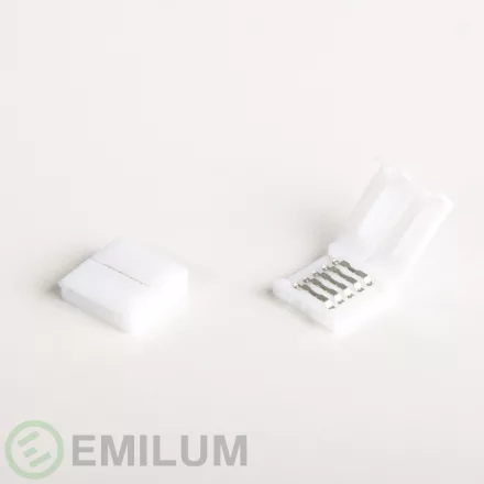 LED szalag csatlakozó bilincs, 10 db, 5 tűs, 12mm