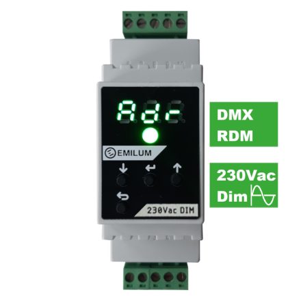 Dimmer universal, 1 canal, DMX RDM, 230 Vac, 400 W