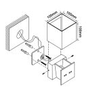 LED fali lámpa 24V, 10W, Tunable White, CRI90, IP54, fehér
