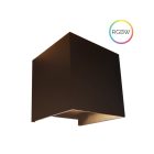 Aplică cu LED 24V, 8W, RGBW 2700K, CRI90, IP54 negru