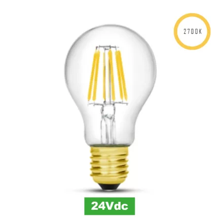 Bec cu LED 24V, 8W, 2700K, E27