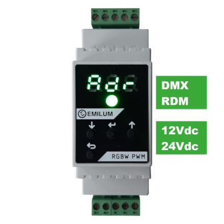 LED PWM Dimmer, 4 canale, DMX RDM, 12-24V, 300W (150W @12V)