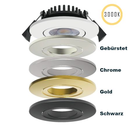 LED Swing Spot 24V, 5W, 3000K, CRI90