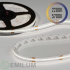 Flex COB CCT LED szalag 24V, 14W, 2200K/5700K, CRI90, 604LED, IP20, 10mm