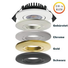 LED Swing Spot 24V, 5W, Dim to Warm, 3000K 2200K, CRI90