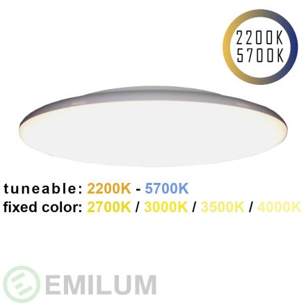 Plafonieră LED 300mm, 24V, 24W, 2700K, CRI90