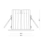 LED spot 24V, 10W, 2200K/5700K, CRI90 (Tuneable White, CCT) fehér