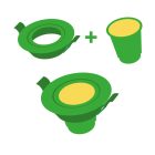 LED spot 24V, MR16, 5W, RGBW/3000K, CRI90