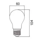 LED Filament 24V, 8W, 3000K, E27