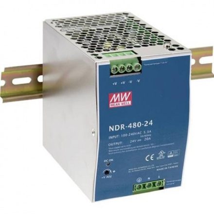 NDR-480-24 Sursa de alimentare (șină DIN) Tensiune constantă 480 W 0 - 20 A 24 V DC PFC